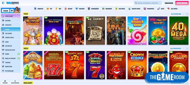 Spiele im Flexepin Online Casino